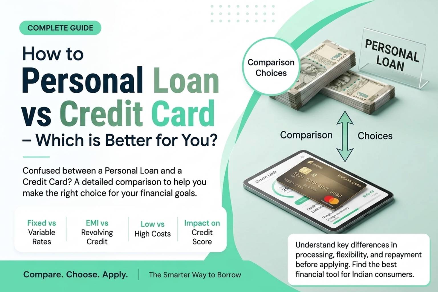Personal Loan vs Credit Card – Which is Better for You?