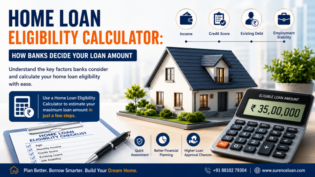 Home Loan Eligibility Calculator: How Banks Decide Your Loan Amount Surence Solution Private Limited